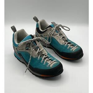 Garmont Womens Size 9 Dragontail Trekking Hiking Shoes Blue Suede Mnt 48104460G